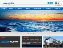 Tablet Screenshot of draftair.com